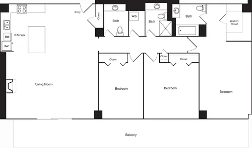 Floor plan Penthouse 17C