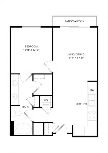 Floor plan B05 1X1