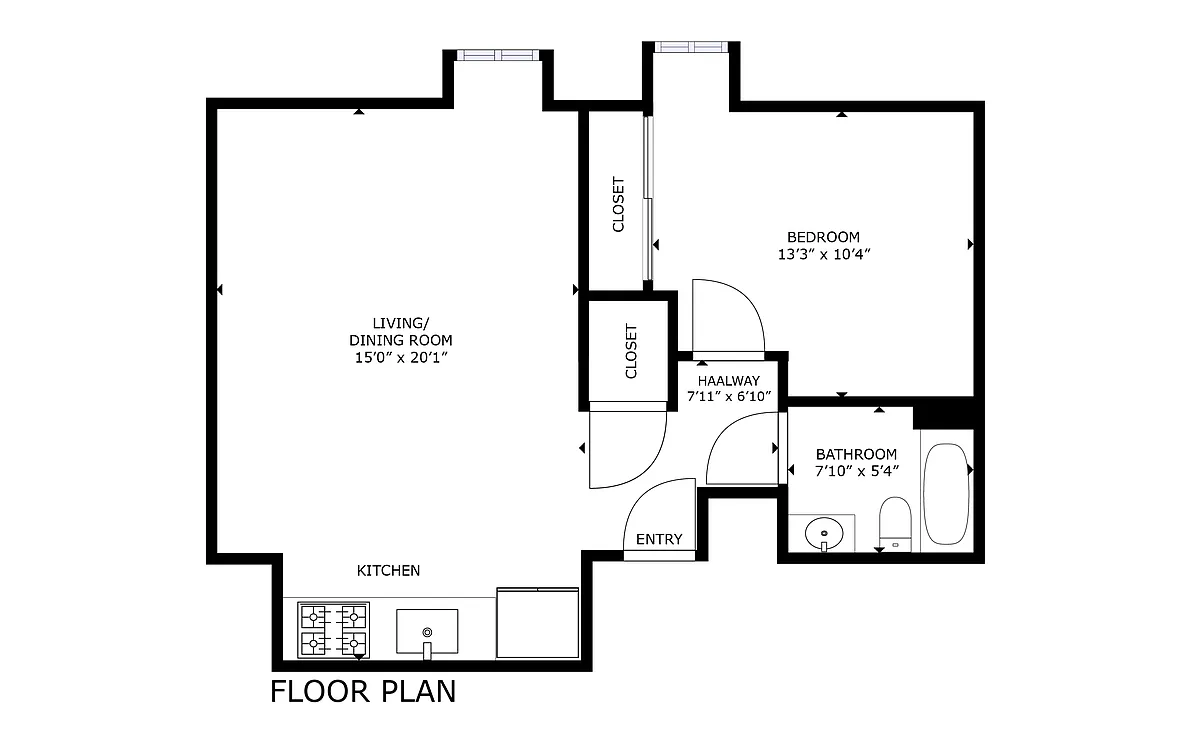 Floor plan Basement 1 Beds