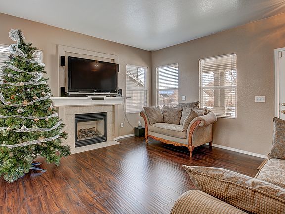 Gas fireplace with TV niche