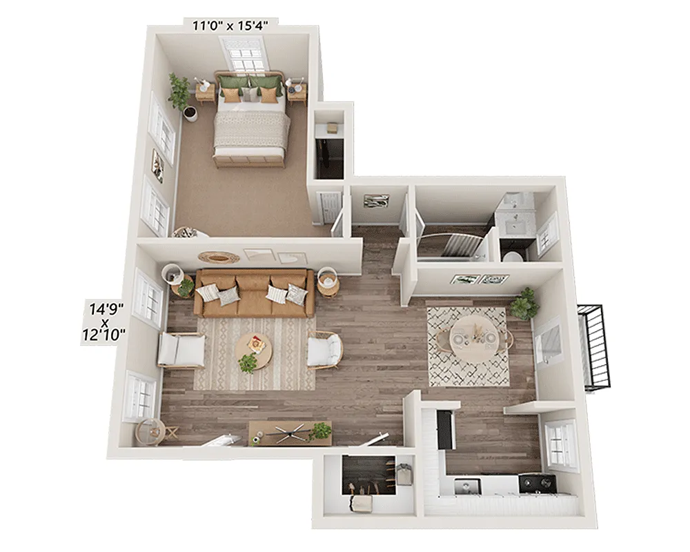 Floor plan Plan A1A