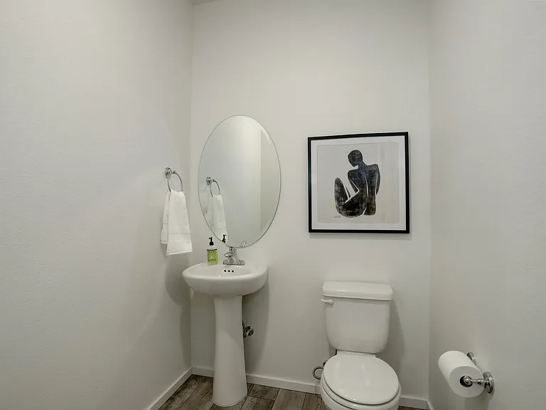 1/2 Bath on Main Floor