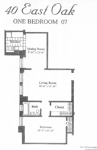 Floor plan One Bed 07 tier