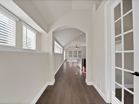 entryway with view of office