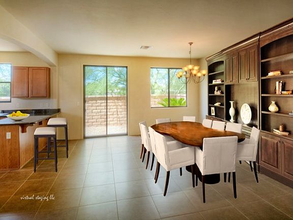 Dining and kitchen
