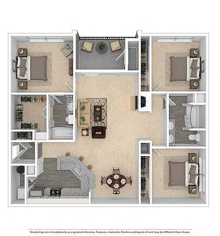 Floor plan CA2R Overland