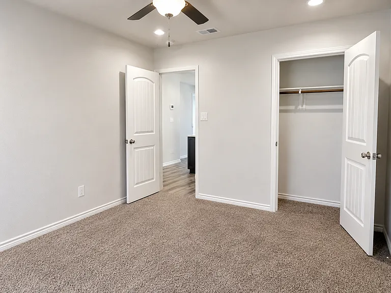Bedroom closet view