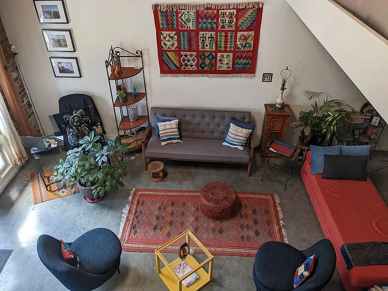Living room, view from above
