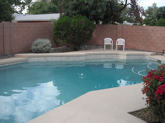 Pool, looking from patio