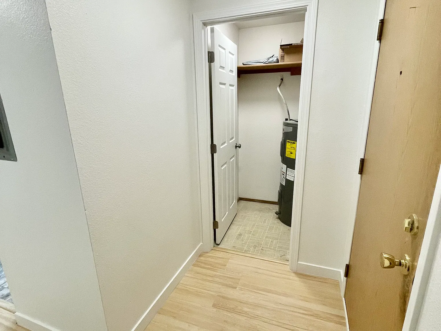 Entry hallway with closet.