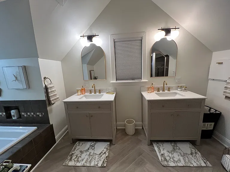 Double vanities with plenty of storage