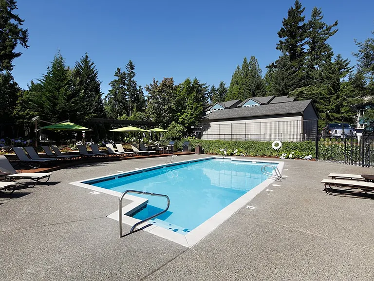 Swimming pool with sundeck