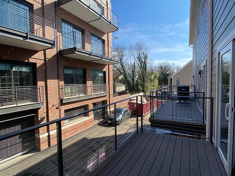 view from balcony off kitchen