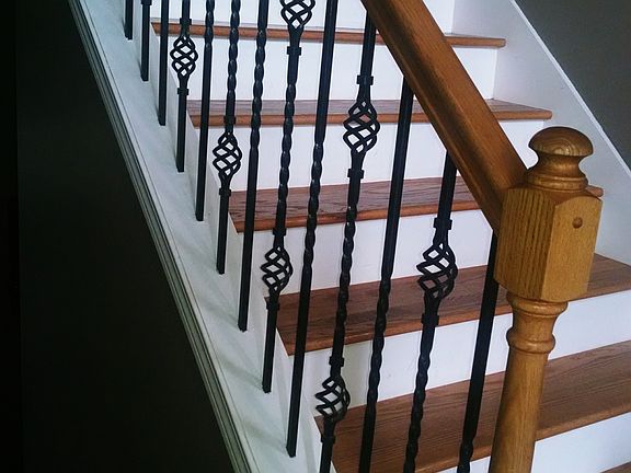 Hardwood stairs