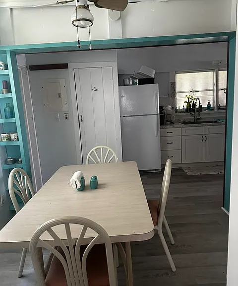 Dining area looking from office