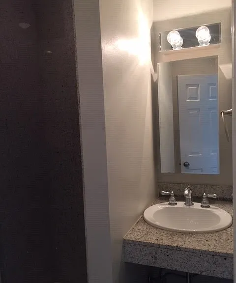 second bathroom w/ walk in shower