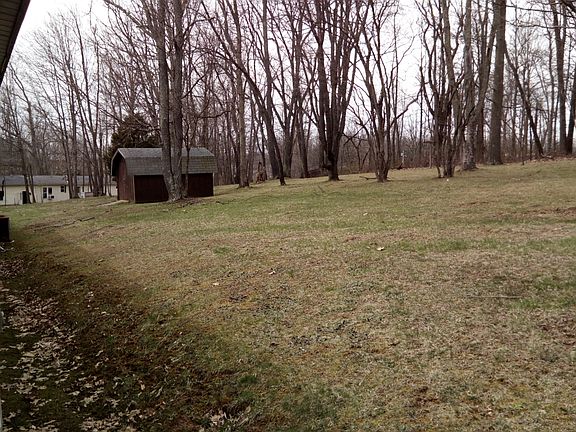 Storage shed in back yard