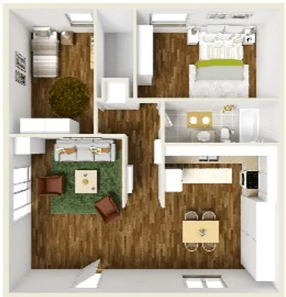 Floor plan 2 Bedroom