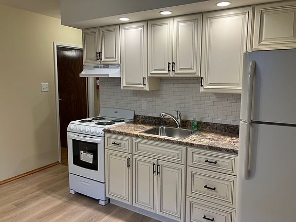 Kitchen recently renovated. Room for a kitchen table and hutch.