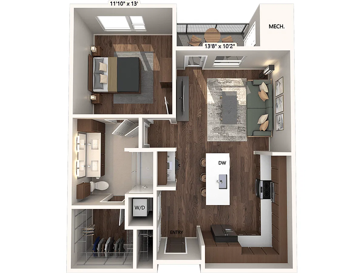 Floor plan A4 - Finish Package 1
