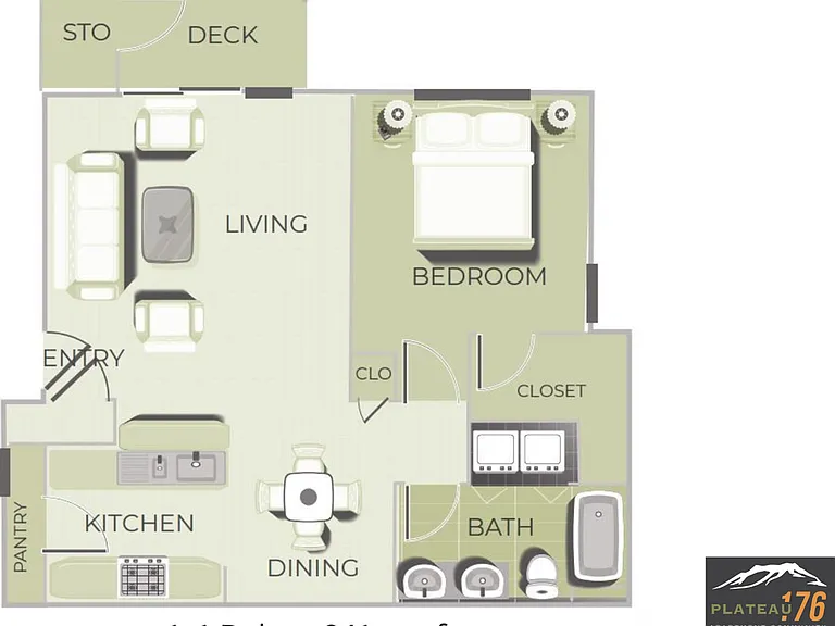 1x1 Deluxe l 841+ sq ft l Plateau 176 1x1 Deluxe l 841+ sq ft l Plateau 176