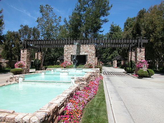 Gated entrance to development