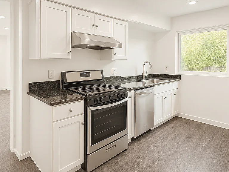 Kitchen w/ stainless steel appliances