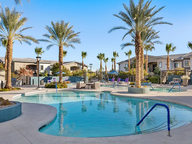 Make every day feel like a resort day with a sparkling swimming pool steps from your front door.