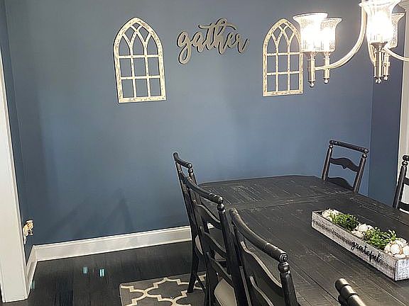 Updated paint in dining room