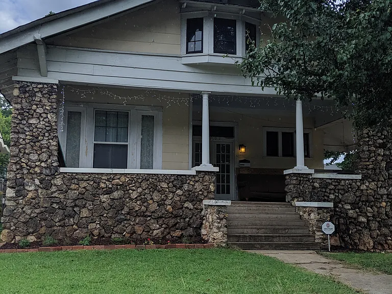 Welcoming front porch.