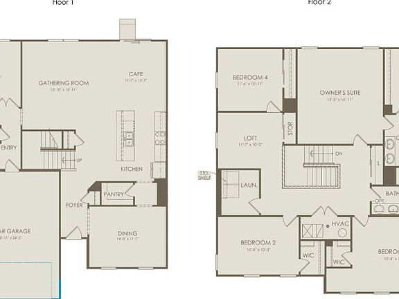 Spacious 4-bedroom floorplan