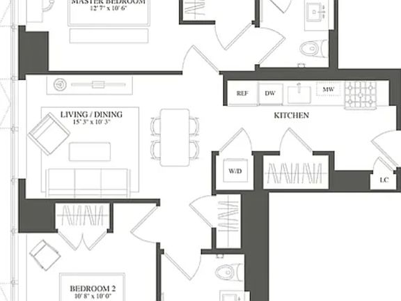 2nd image of 3 Court Sq APT 2101