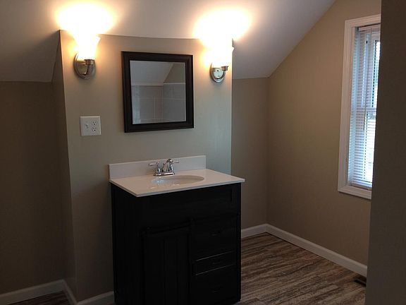 Newly installed upstairs bath. Bath is all new.