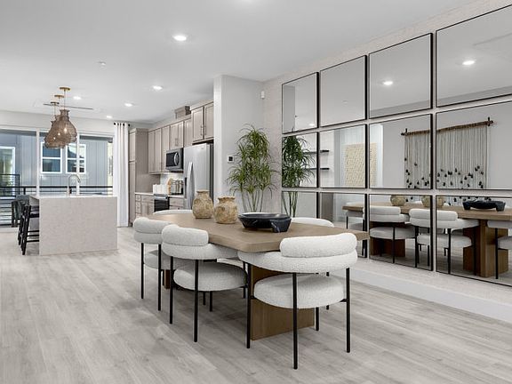 Cafe area open to the kitchen