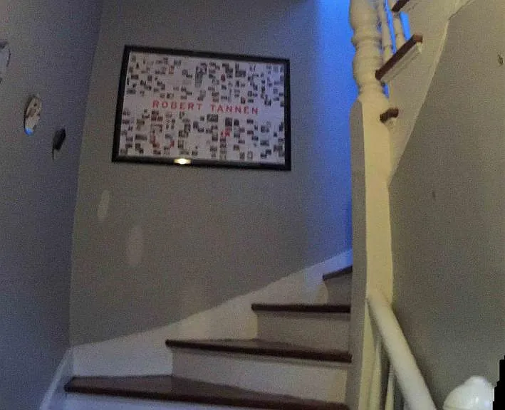 Staircase leading to upstairs bedrooms