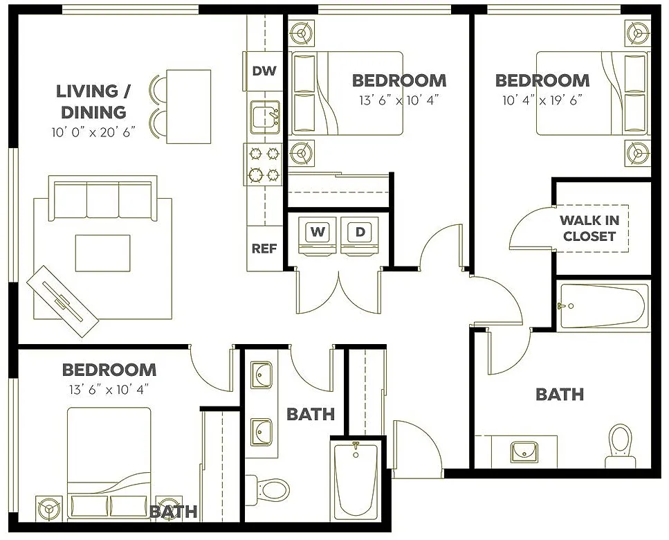 Floor plan 3X2 E1