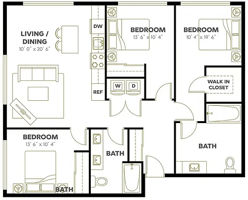 Floor plan 3X2 E1