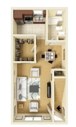 Floor plan 0B-1B