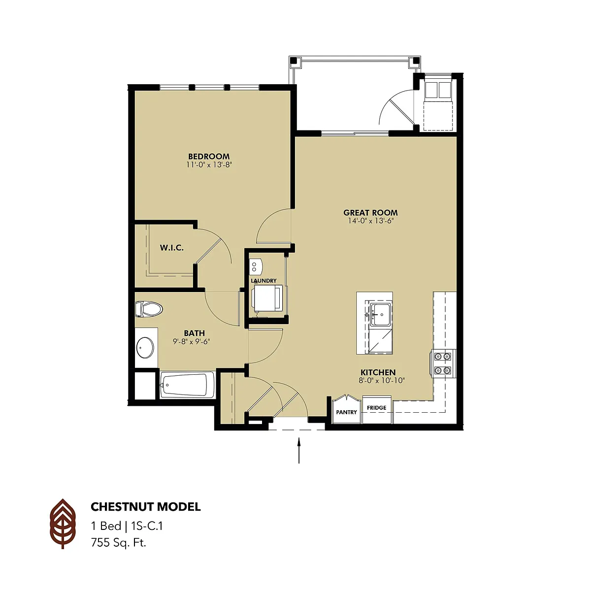 Floor plan Chestnut Model