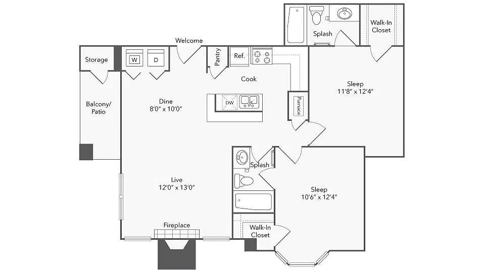 Floor plan Cambridge