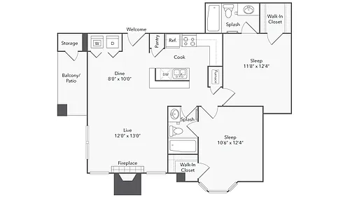 Floor plan Cambridge