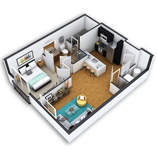 Floor plan Cheesman Park Platinum