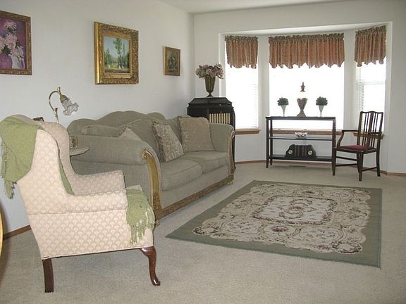 Formal Living Room with bay window 