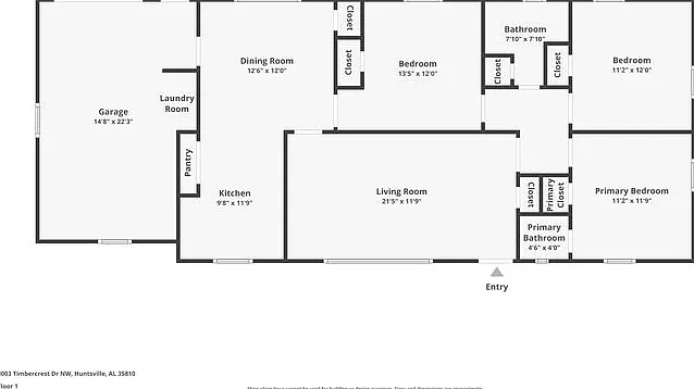 3 bed, 1.5 bath, 1250 sqft, $1,345 — Photo 2
