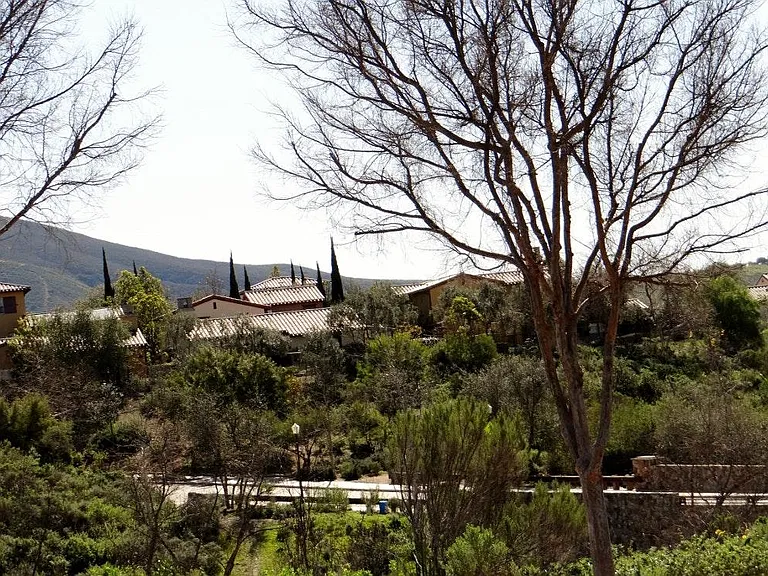 View from the entrance of complex