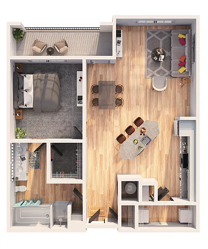 Floor plan A1E