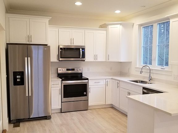 Kitchen with Whirlpool stainless steel appliances!