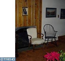 Living room fireplace