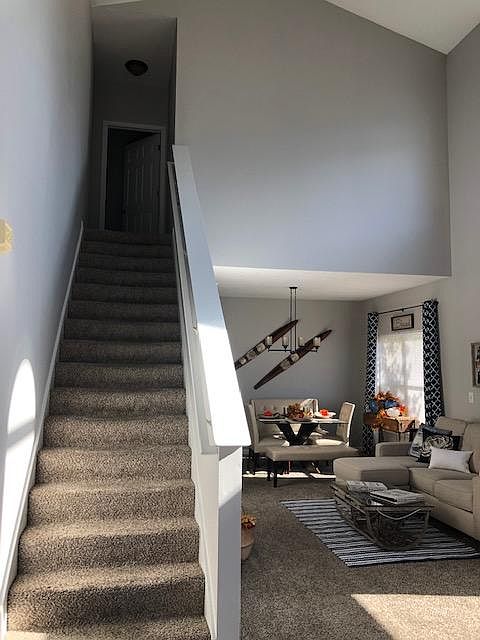 Stairs leading to bedroom retreat
