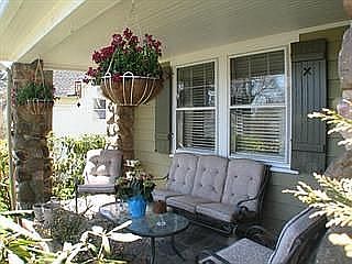 The relaxing front porch